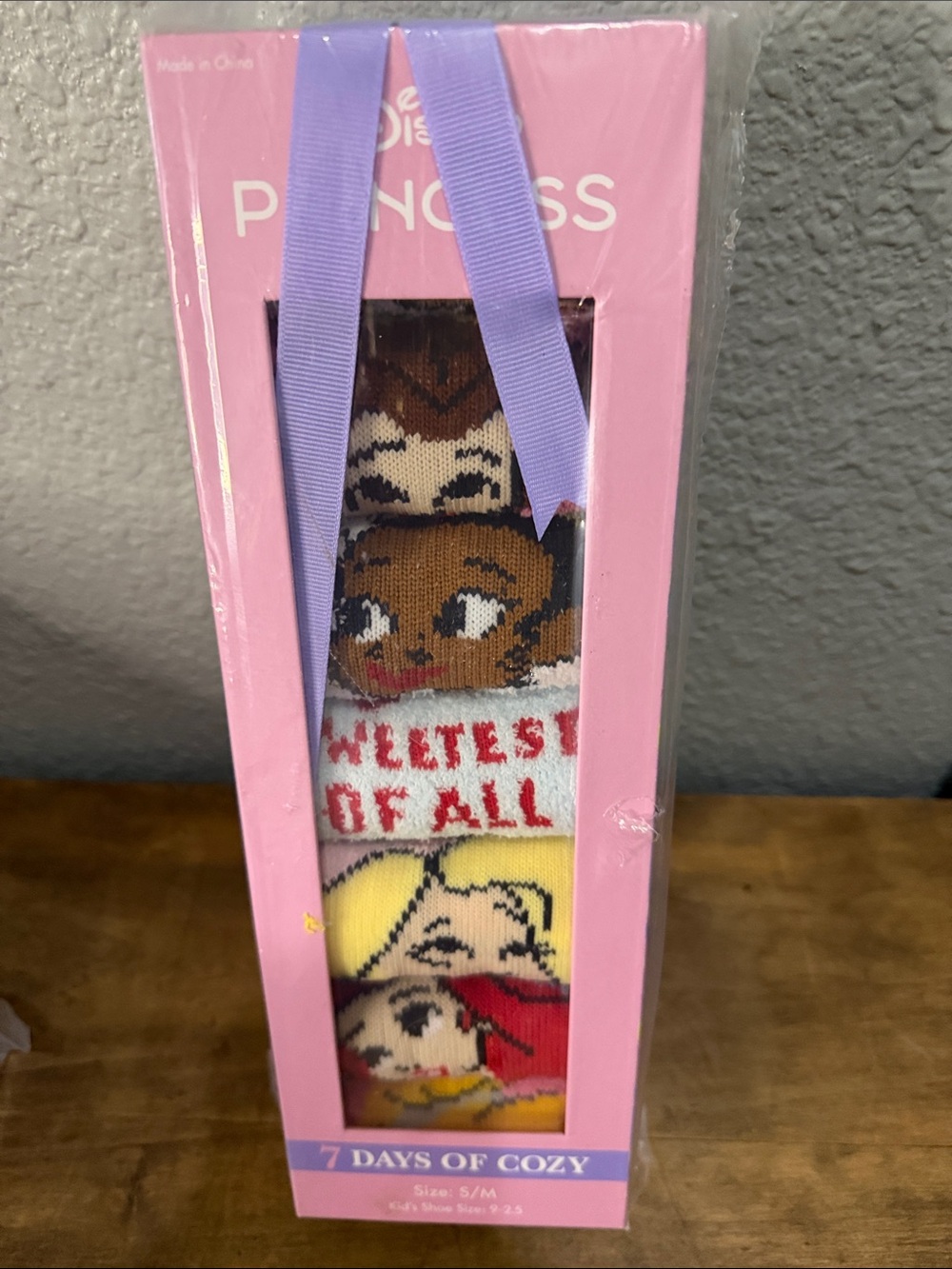 Disney Princess Cozy Socks Gift Set - Pink size small/medium